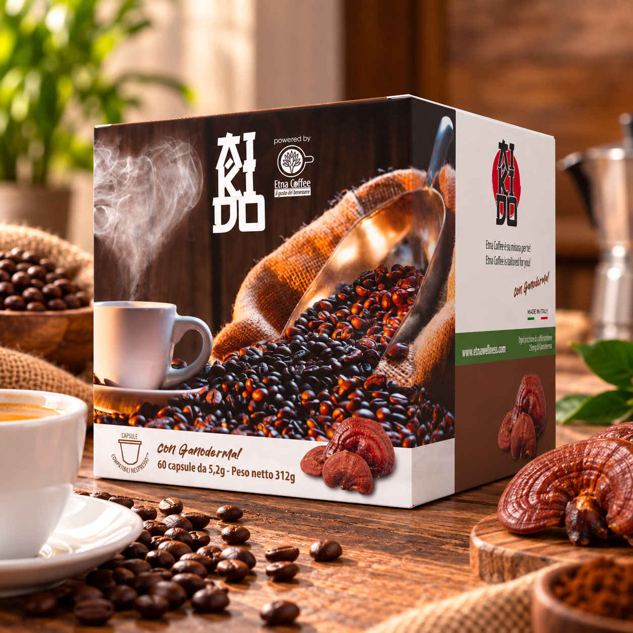 Caffè al ganoderma lucidum - 60 capsule ***compatibile nespresso***